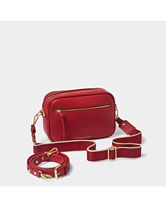 Katie Loxton Hallie Crossbody Bag - Garnet Red